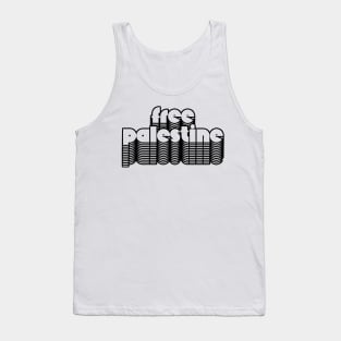 Free Palestine /// Retro Style Design Tank Top